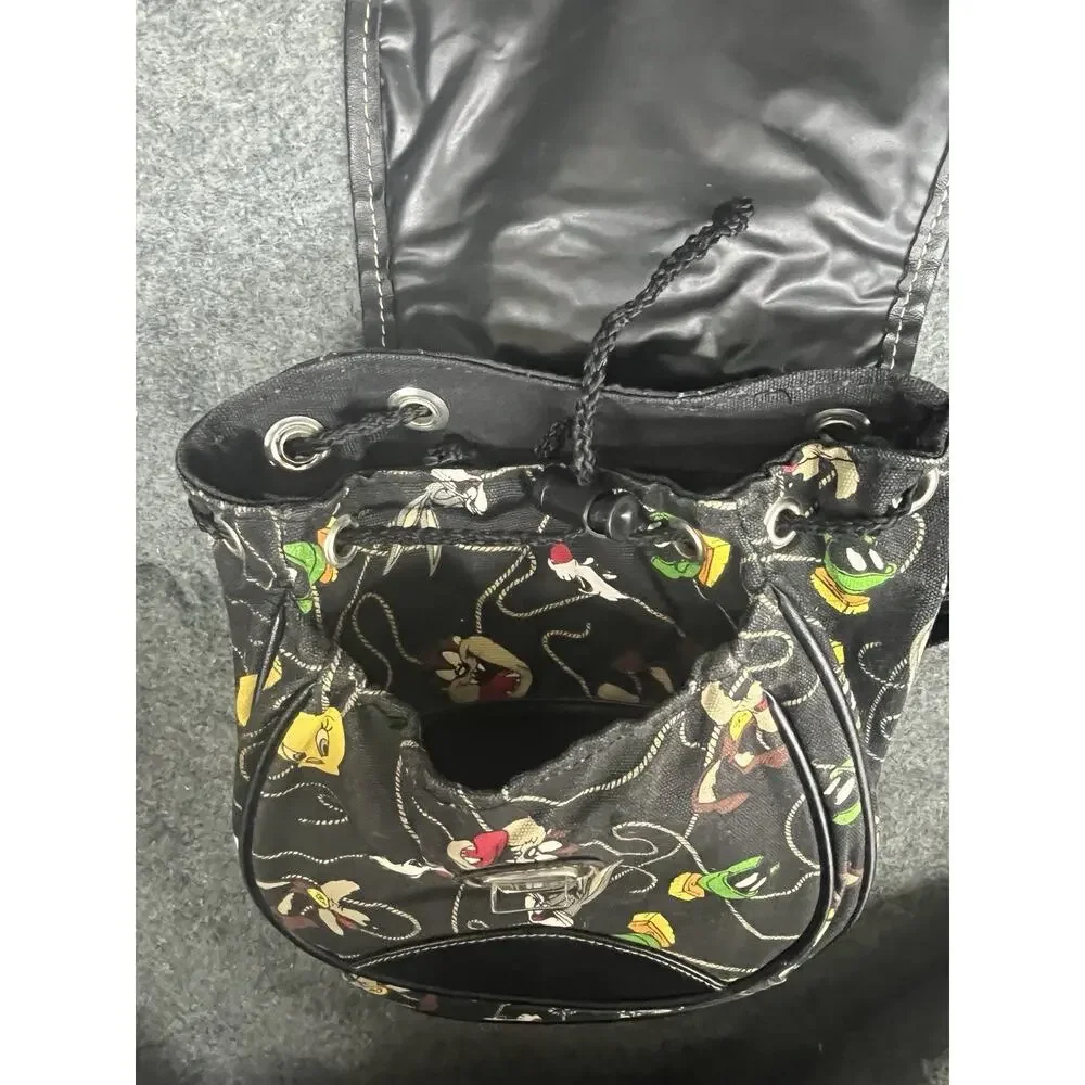 Vtg 90s Looney Tunes Mini Backpack Crossbody Bag Bugs Bunny Taz Tweety Sylvester